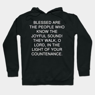 Psalms 89:15 Bible Verse Text (NKJV) Hoodie